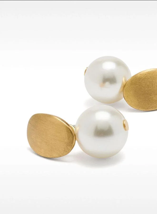 بارفوا أقراط لؤلؤية مزيفة بسيطة