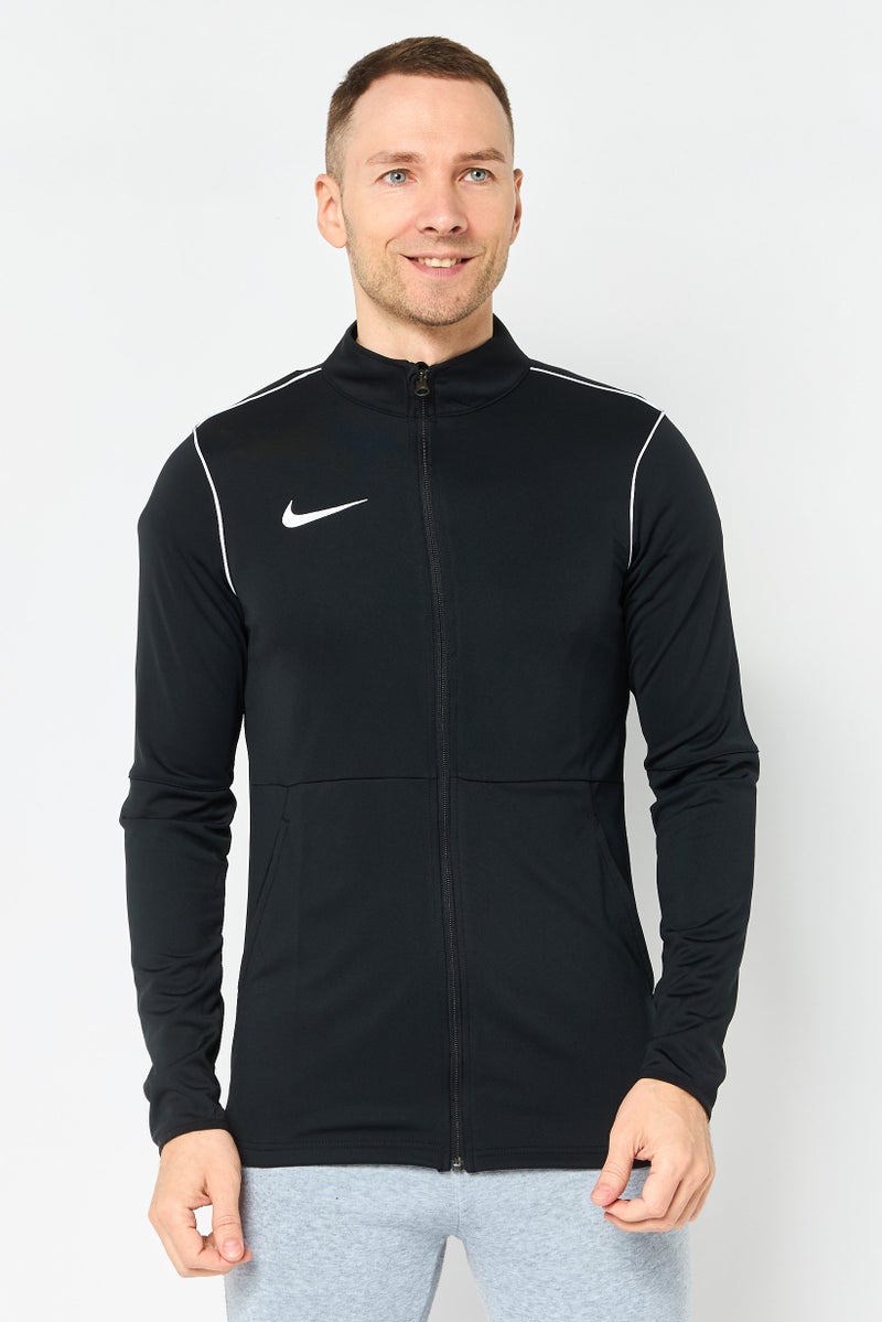 Nike جاكيت تدريب طويل الأكمام للرجال، رياضي، أسود - Image 1