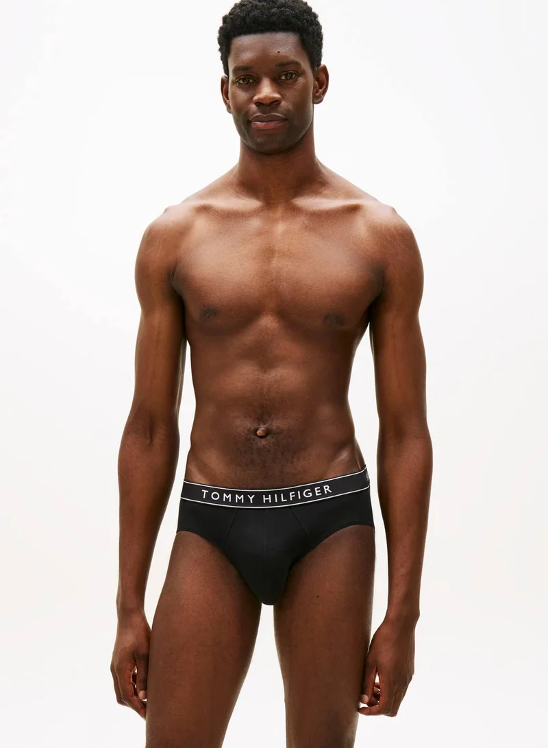 TOMMY HILFIGER B//Black/Black/Black 3 Pack Cotton Stretch Briefs for Men | Best Price UAE