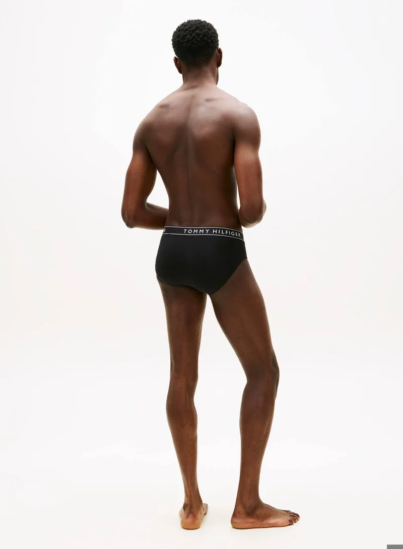 TOMMY HILFIGER B//Black/Black/Black 3 Pack Cotton Stretch Briefs for Men | Best Price UAE