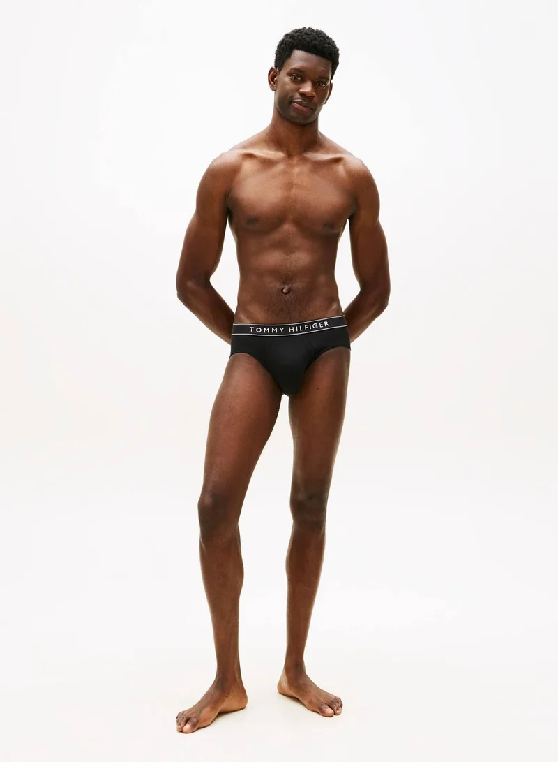 TOMMY HILFIGER B//Black/Black/Black 3 Pack Cotton Stretch Briefs for Men | Best Price UAE