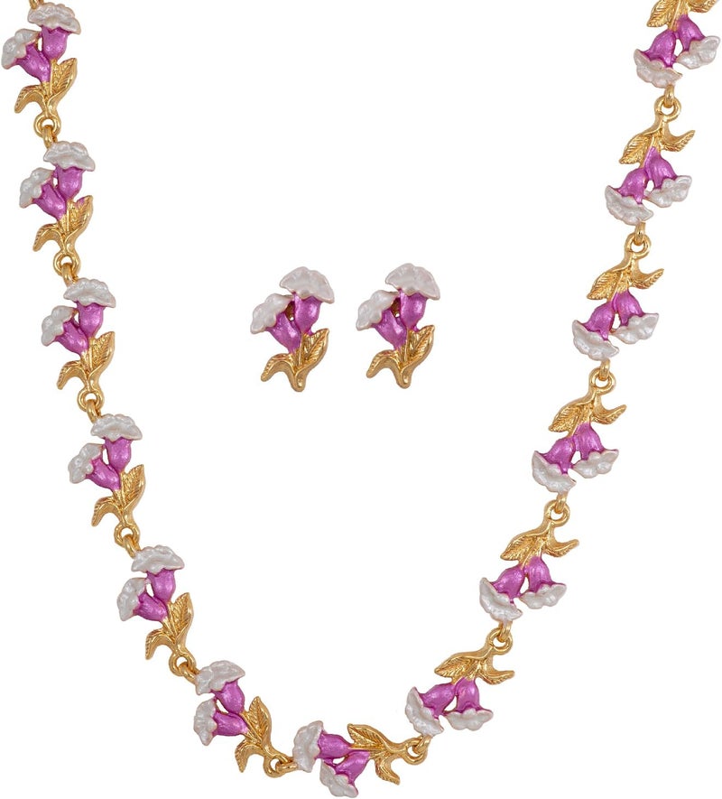 Estele Trendy and Fancy Fashion Jewellery Design Necklace Set for Women Adjustable - Image 1