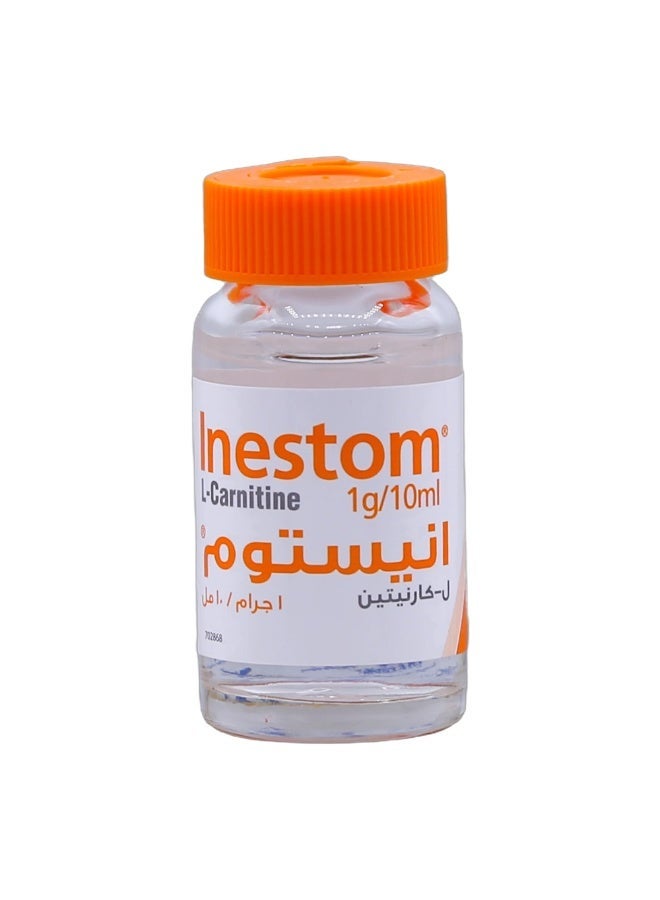 Sulinda Inestom L-Carnitine 1000 mg/10 ml Drinkable Supplement | Energy & Fat Metabolism Support | 10 Bottles - Image 3