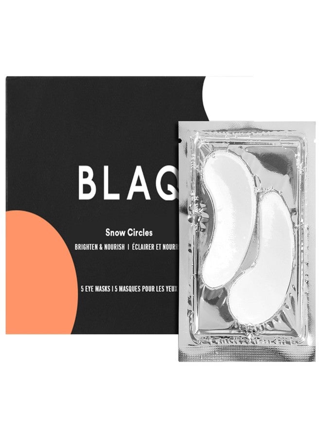 BLAQ Premium Under Eye Hydrating Patches for Dry Skin, Dark Circles and Puffiness. Snow Mushroom, Green Tea, Marine Algae, Vegan and Cruelty-Free, Snow Circles, 5-Pack - Image 1