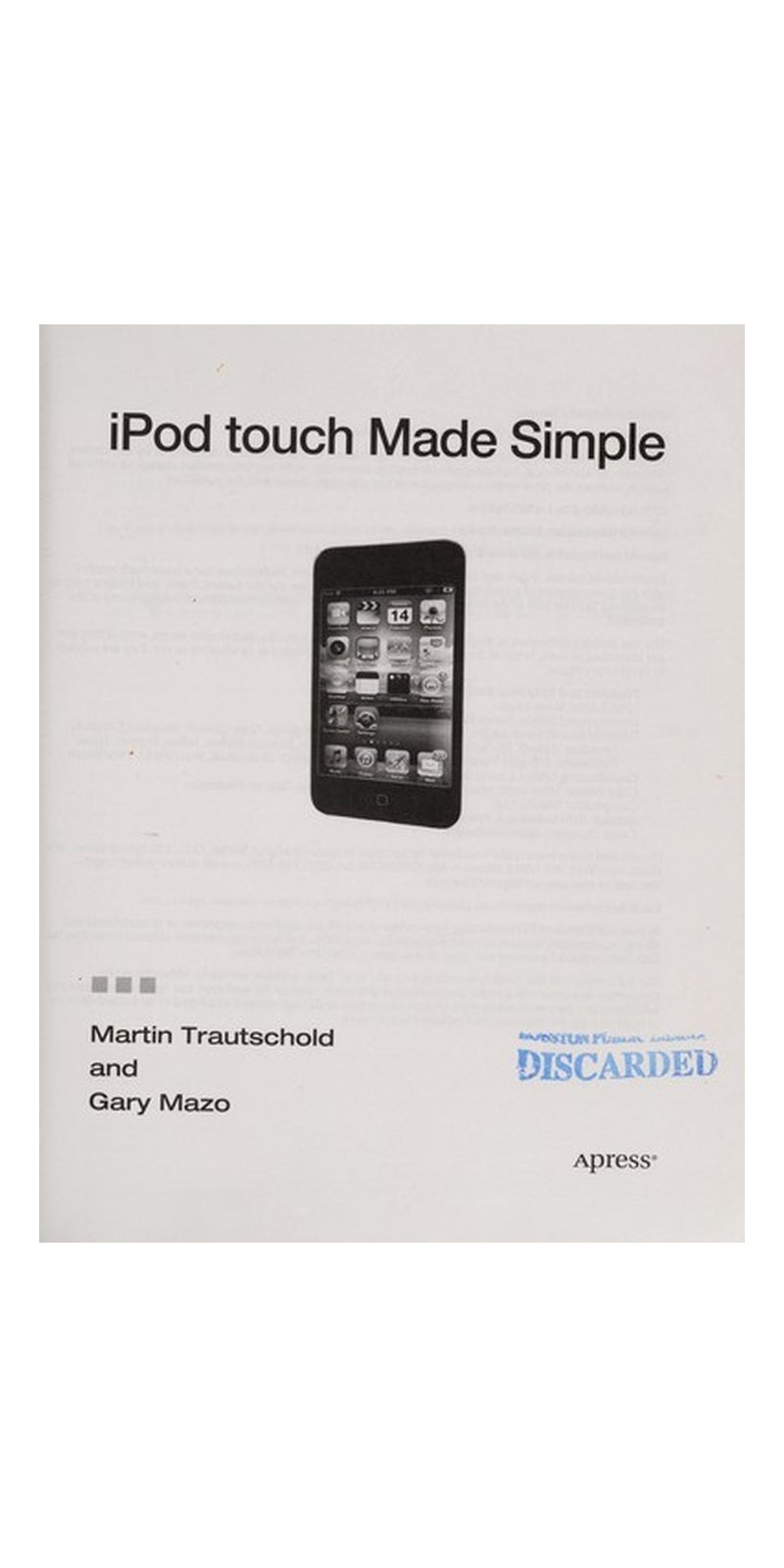 iPod touch Made Simple