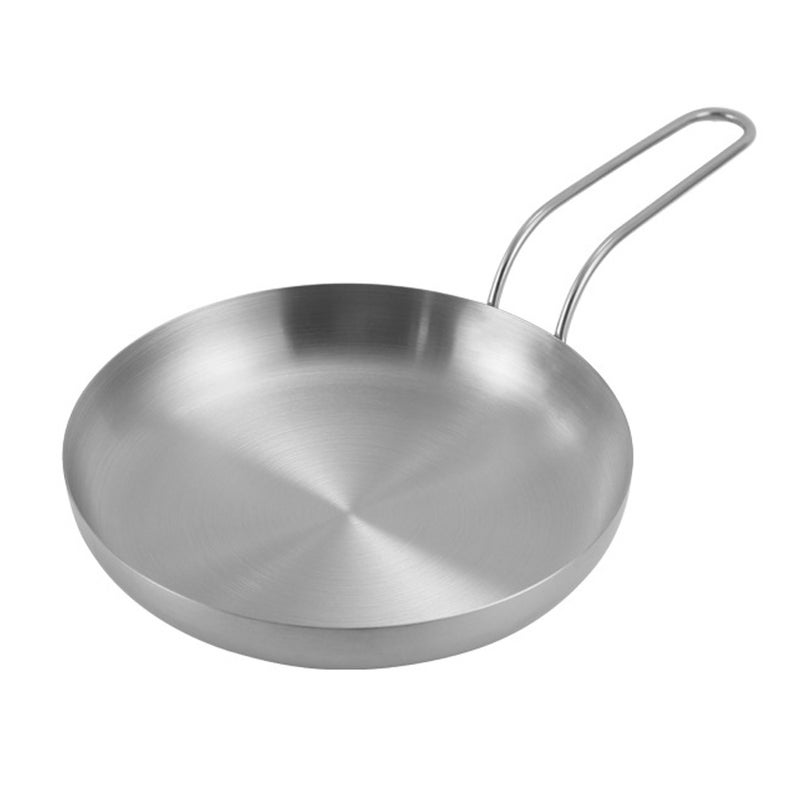 2pcs Stainless Steel Steak Plate Food Serving Tray Dessert Tray for Home Restaurant - Image 1