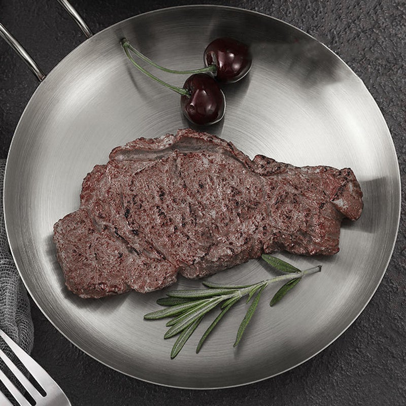 2pcs Stainless Steel Steak Plate Food Serving Tray Dessert Tray for Home Restaurant - Image 5