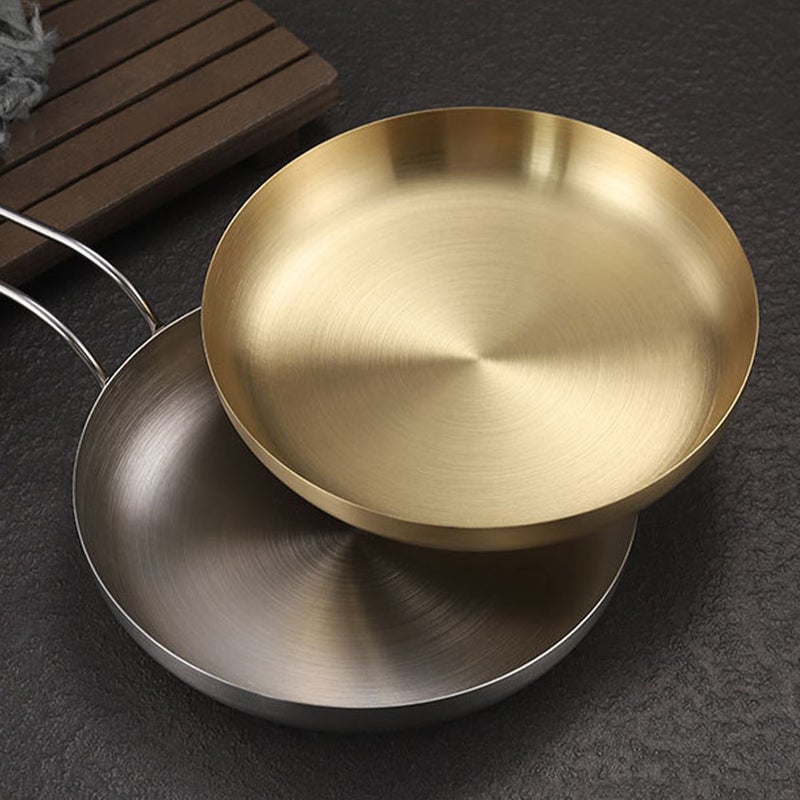 2pcs Stainless Steel Steak Plate Food Serving Tray Dessert Tray for Home Restaurant - Image 2