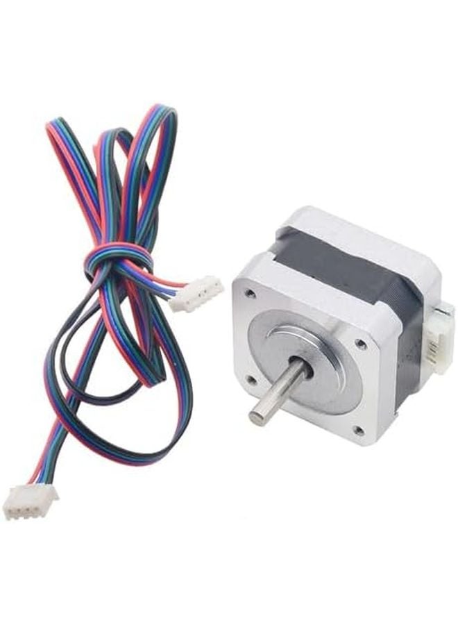 Nema 17 Stepper Motor 1.8 Degree 42x42x28mm 0.6A 12Ncm 5mm D Shaft 1m Cable - Image 4