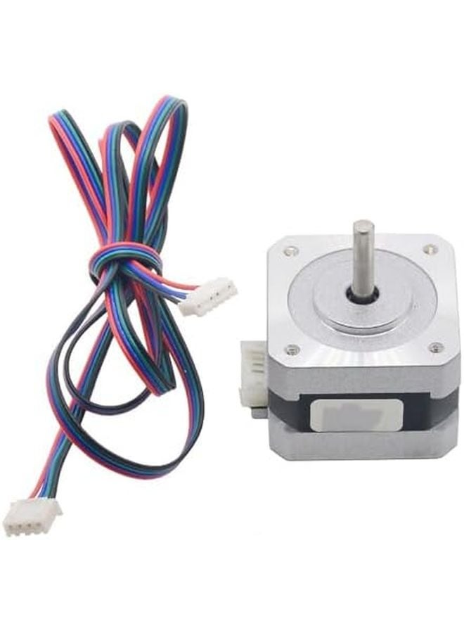 Nema 17 Stepper Motor 1.8 Degree 42x42x28mm 0.6A 12Ncm 5mm D Shaft 1m Cable - Image 3