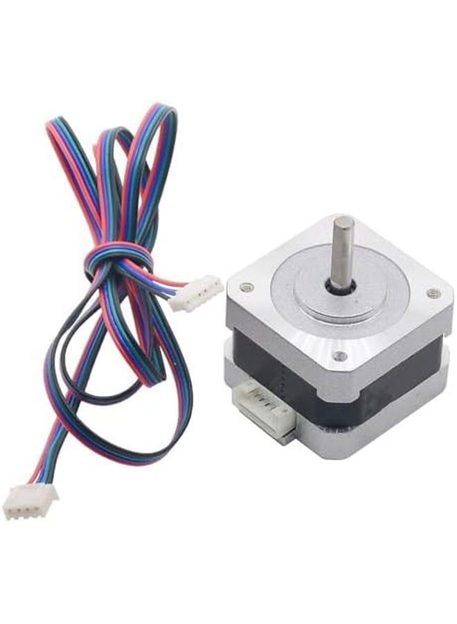 Nema 17 Stepper Motor 1.8 Degree 42x42x28mm 0.6A 12Ncm 5mm D Shaft 1m Cable - Image 2