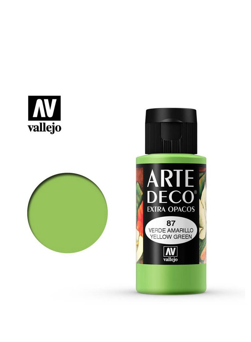 Vallejo Vallejo Art Deco 087-60ml. Yellow Green