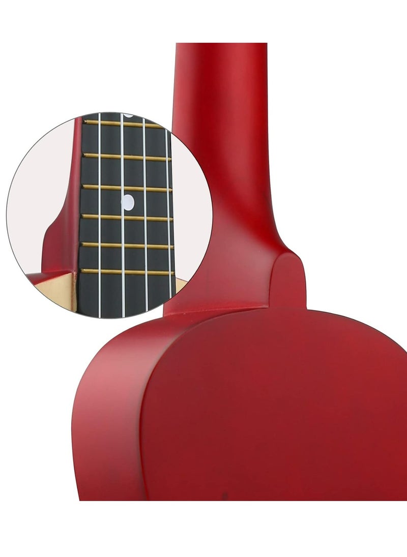 Mike Music - Beginner Ukulele Set for Kids Adults 21 inch Ukuleles Starter Kit Hawaii Mini Guitars for Students Small Guitar Ukulele with Gig Bag, Digital Tuner, Capo, Belt, 1 Spare String and Pick (Natural) - Image 1