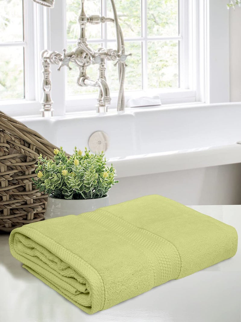Bombay Dyeing Super Ultrx Zero Twist Plain Dyed 650 GSM Cotton Bath Towel - Ultrx Thyme - Image 2