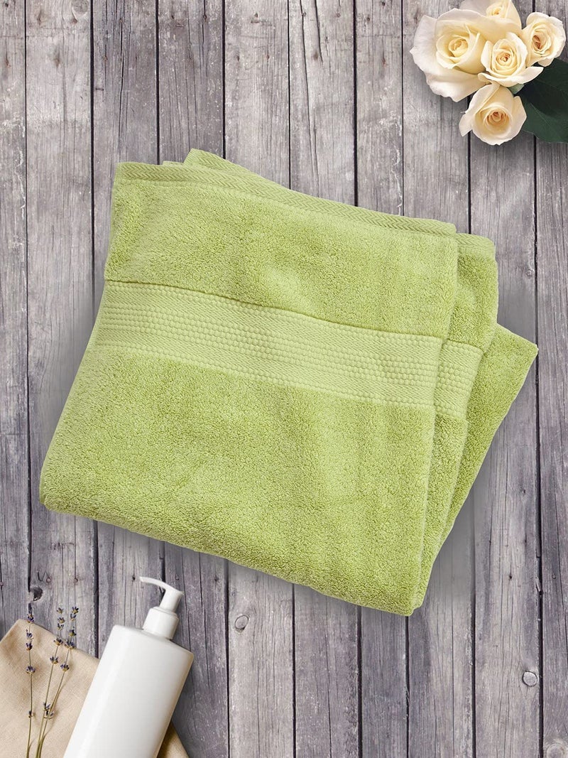 Bombay Dyeing Super Ultrx Zero Twist Plain Dyed 650 GSM Cotton Bath Towel - Ultrx Thyme - Image 4