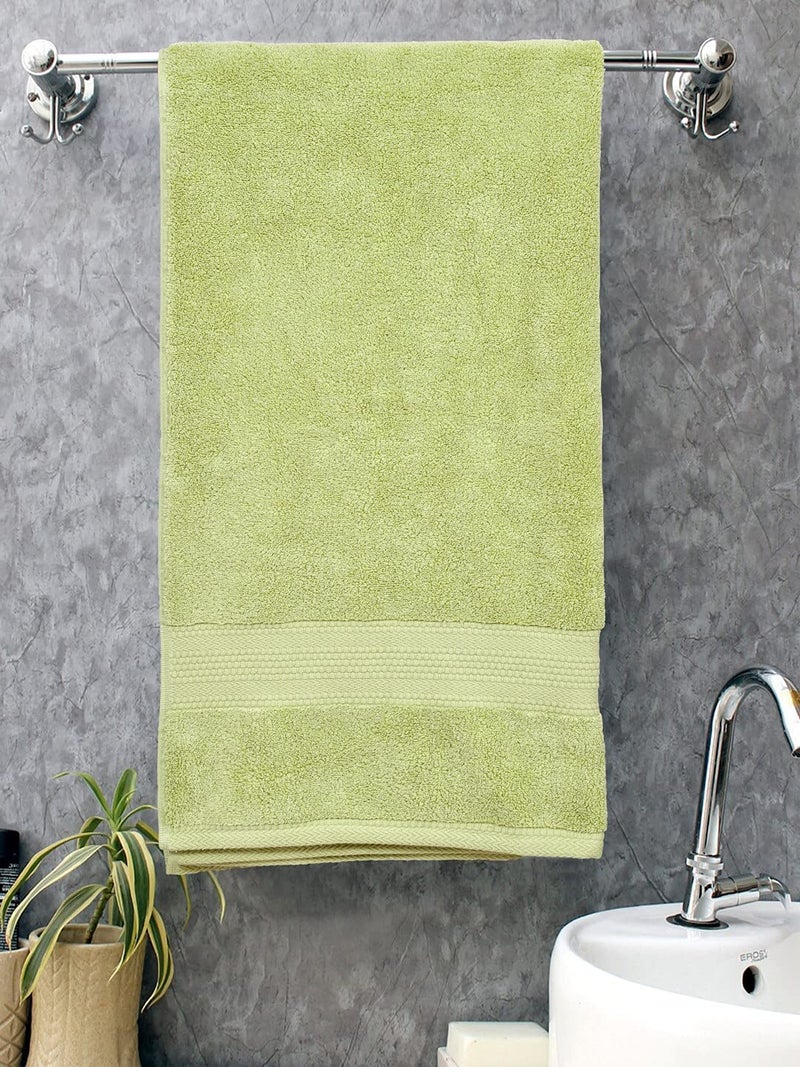 Bombay Dyeing Super Ultrx Zero Twist Plain Dyed 650 GSM Cotton Bath Towel - Ultrx Thyme - Image 1
