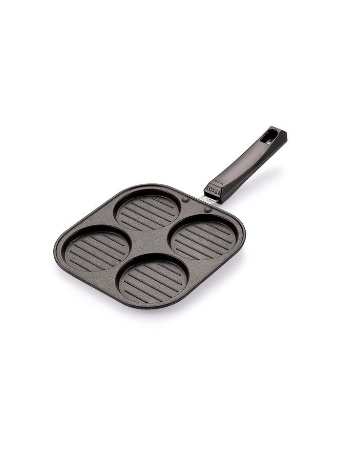 Tosaa Non Stick Grill Uttapam Maker Aluminium Multi Snack Maker(4 Cavity)(Black) - Image 1