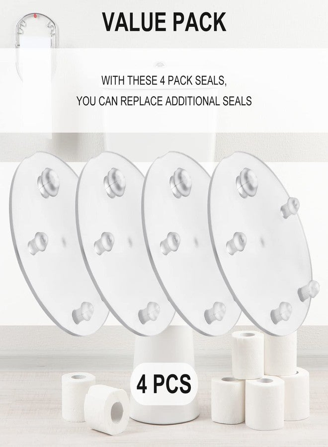 AIEX 4 Pack Replacement for Vormax Toilet Tank Flapper Seal Gasket 3’’, Silicone Toilet Flapper Seal Compatible with American Standard 7381424-100.0070A - Image 3