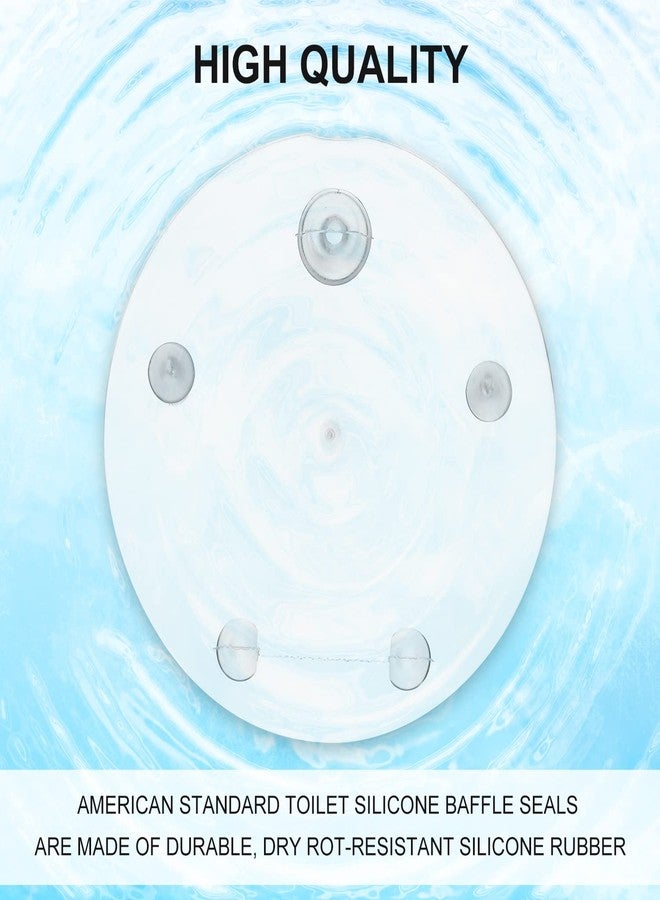 AIEX 4 Pack Replacement for Vormax Toilet Tank Flapper Seal Gasket 3’’, Silicone Toilet Flapper Seal Compatible with American Standard 7381424-100.0070A - Image 4