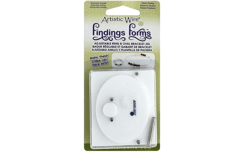 Artistic Wire Findings Forms, Adjustable Bracelet and Adjustable Ring Combination Tool, 50 x 65 mm / 2 x 2.5 in - Image 1