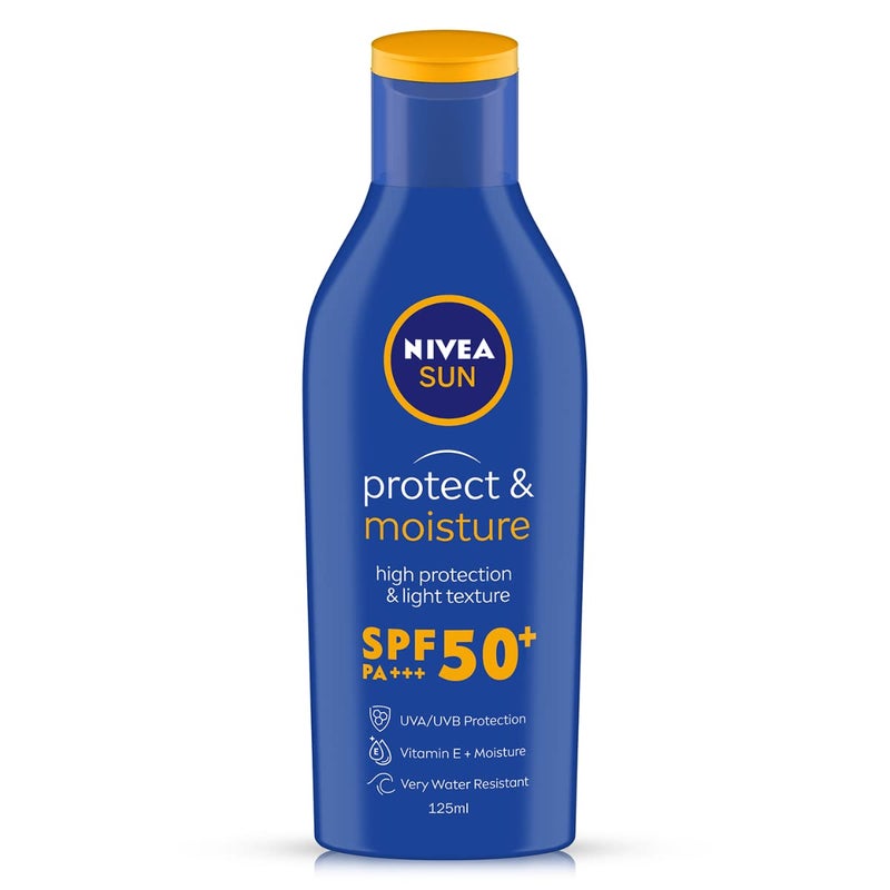 Nivea Moisturising Sun Lotion SPF-50, 125ml - Image 1