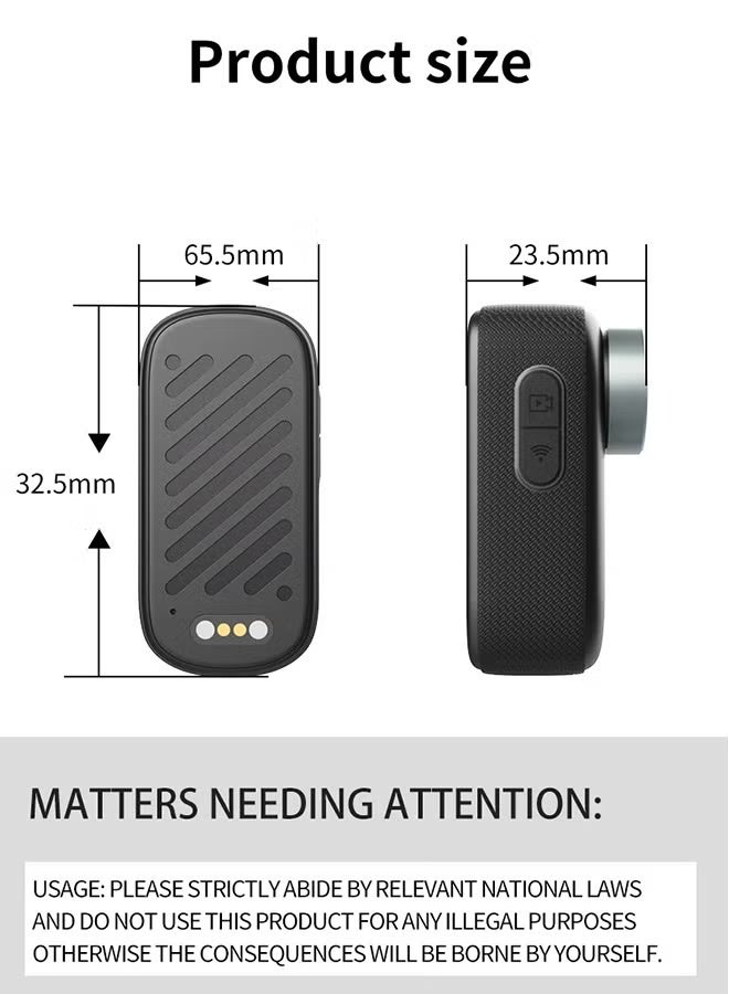 BlueFire 4K Portable WiFi Mini Sports Camera Magnetic Mount Action Camera for Bike, Motorcycle, Pet, and Travel | 130° Ultra-Wide Angle, IP65 Waterproof, USB-C Rechargeable UHD Body Cam | 3-Hour Battery Life, Simultaneous 4K/2K/1080P Recording | Magnetic Clip, Handlebar & Waterproof Mounts Included | Compact Outdoor Adventure Camera for Cyclists, Pet Owners, Vloggers, and Security Monitoring | Lightweight, Durable, and Easy to Mount WiFi Mini Camera - Image 5