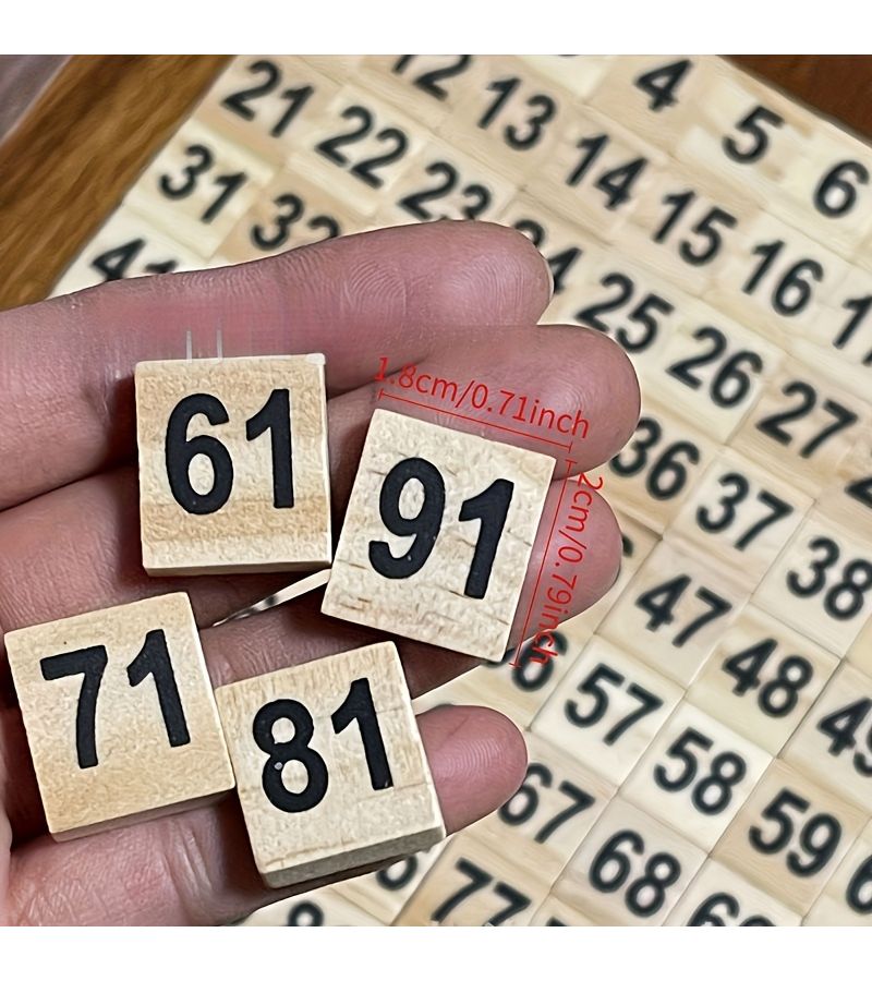 Wooden Number Blocks 1 100 Teaching Tools Home Education Supplies School Gift - Image 2