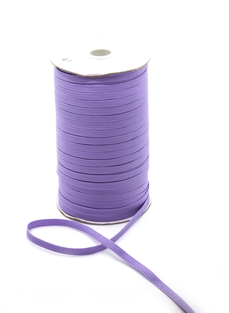 Premium Elastic Band - 6mm - Ideal for Sewing and Crafting - 144 Yards Roll - Light Purple - Image 1