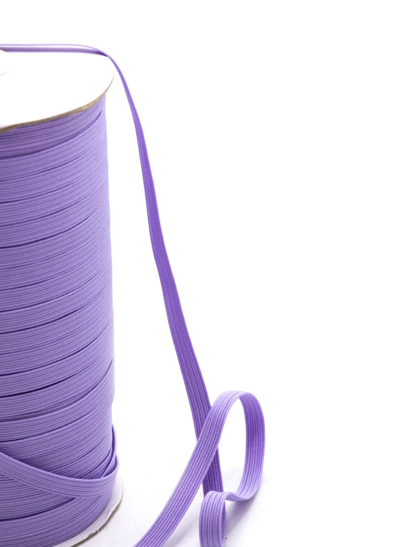 Premium Elastic Band - 6mm - Ideal for Sewing and Crafting - 144 Yards Roll - Light Purple - Image 2