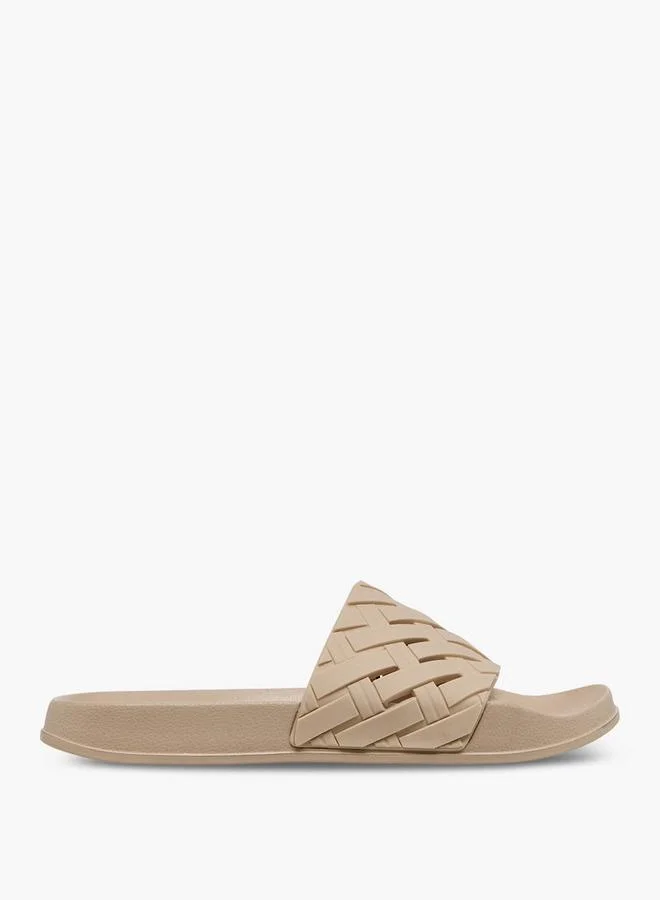 Flora Bella By Shoexpress Flora Bella Women Weave Textured Slides