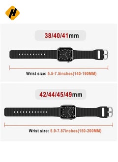 HuHa "Ocean Band for Apple Watch – Adjustable Soft Silicone Sport Band, 49mm to 38mm, Breathable Elastic Wristband for Series Ultra, 8, 7, SE, 6, 5, 4, 3, 2, 1"  - Image 4
