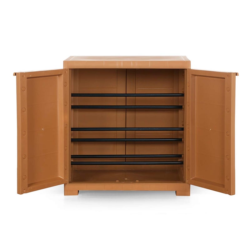 Cello Cello Novelty Compact Plastic Shoe Rack Sandalwood Brown Shoe Storage Strong and Durable Space Organizer Shoe Rack for Living Room Home Office 3 Years Warranty Manufacturing defect - Image 5