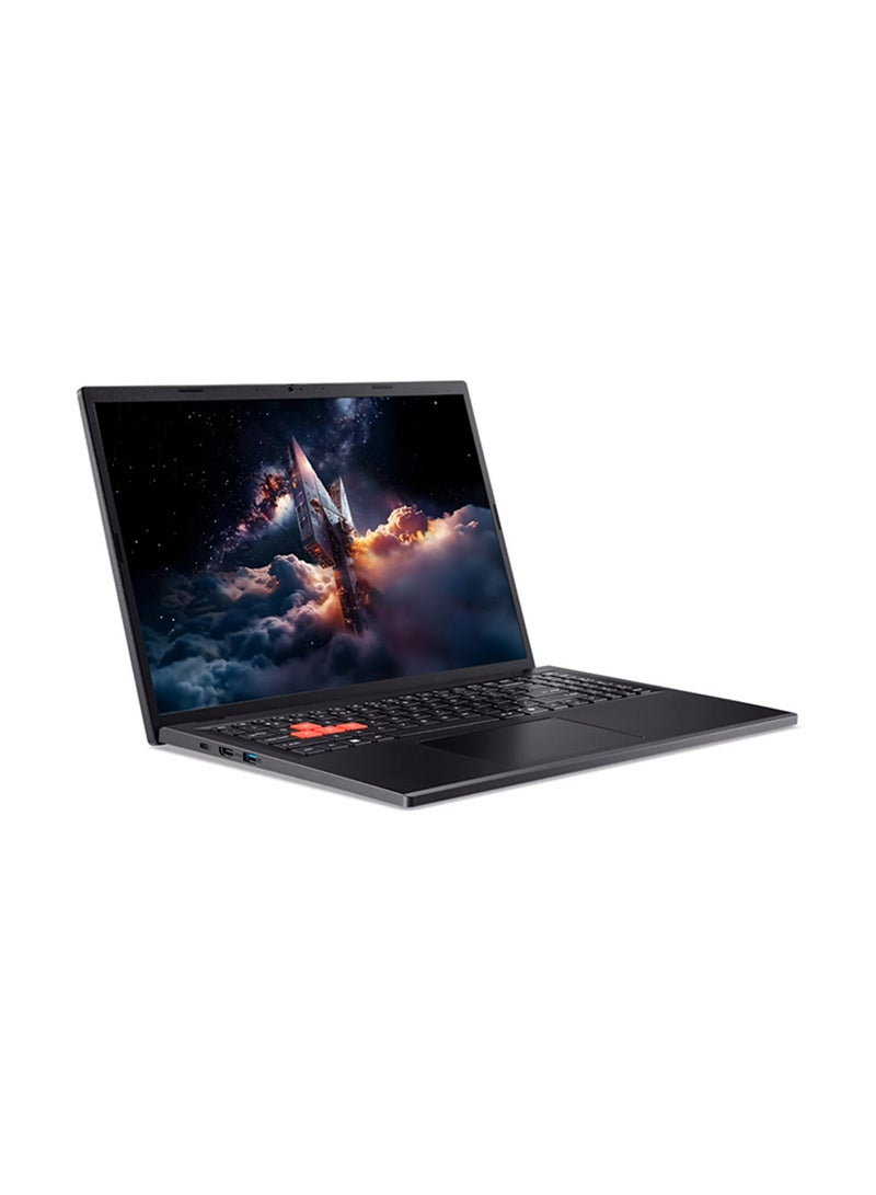 أيسر لابتوب ألعاب Nitro Lite بشاشة 16 بوصة عالية الدقة بالكامل (1920×1080)، معالج Intel Core i7-13620H، ذاكرة وصول عشوائي 16 جيجابايت DDR5، قرص صلب SSD بسعة 512 جيجابايت، بطاقة رسومات NVIDIA GeForce RTX 4050 بسعة 6 جيجابايت، نظام تشغيل DOS (بدون ويندوز)، يدعم اللغتين الإنجليزية والعربية، اللون أسود الإنجليزية/العربية - Image 2