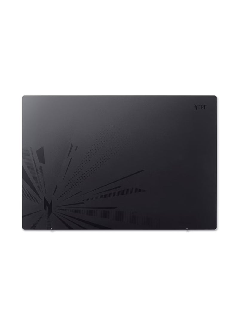 أيسر لابتوب ألعاب Nitro Lite بشاشة 16 بوصة عالية الدقة بالكامل (1920×1080)، معالج Intel Core i7-13620H، ذاكرة وصول عشوائي 16 جيجابايت DDR5، قرص صلب SSD بسعة 512 جيجابايت، بطاقة رسومات NVIDIA GeForce RTX 4050 بسعة 6 جيجابايت، نظام تشغيل DOS (بدون ويندوز)، يدعم اللغتين الإنجليزية والعربية، اللون أسود الإنجليزية/العربية - Image 3