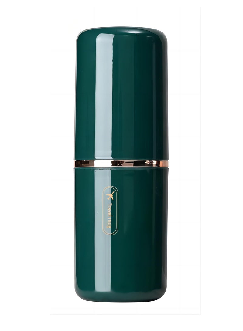 حقيبة فرشاة أسنان محمولة للسفر أخضر 19.5x7.2 سم - Image 1