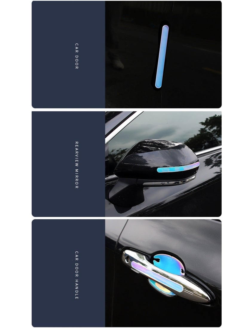 Generic - 8PCS Car Door Handle Protector, Auto Door Bowl Anti-Scratches Silicone Guards, Car Bumper Rearview Mirrors Anti-Collision Strips for Cars Trucks SUVs - Image 1