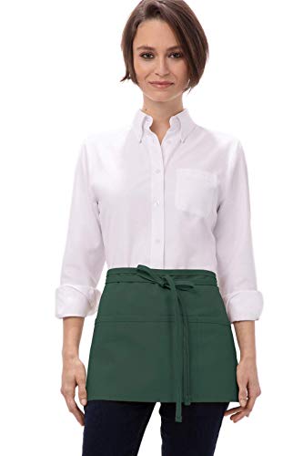 Chef Works Unisex Waitress Apron Hunter Green One Size - Image 1