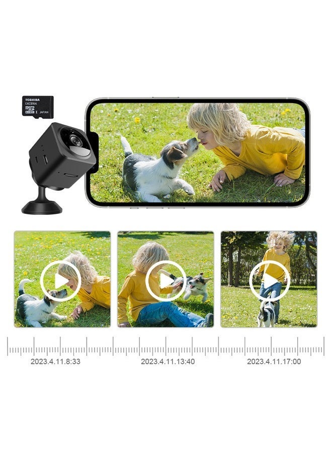 Generic Mini Camera 1080P HD Mini Camera, Wireless WiFi Nanny Camera with Motion Detection for Home Indoor Security, App Control, Pet/Baby/Nanny Surveillance Camera  - Image 4