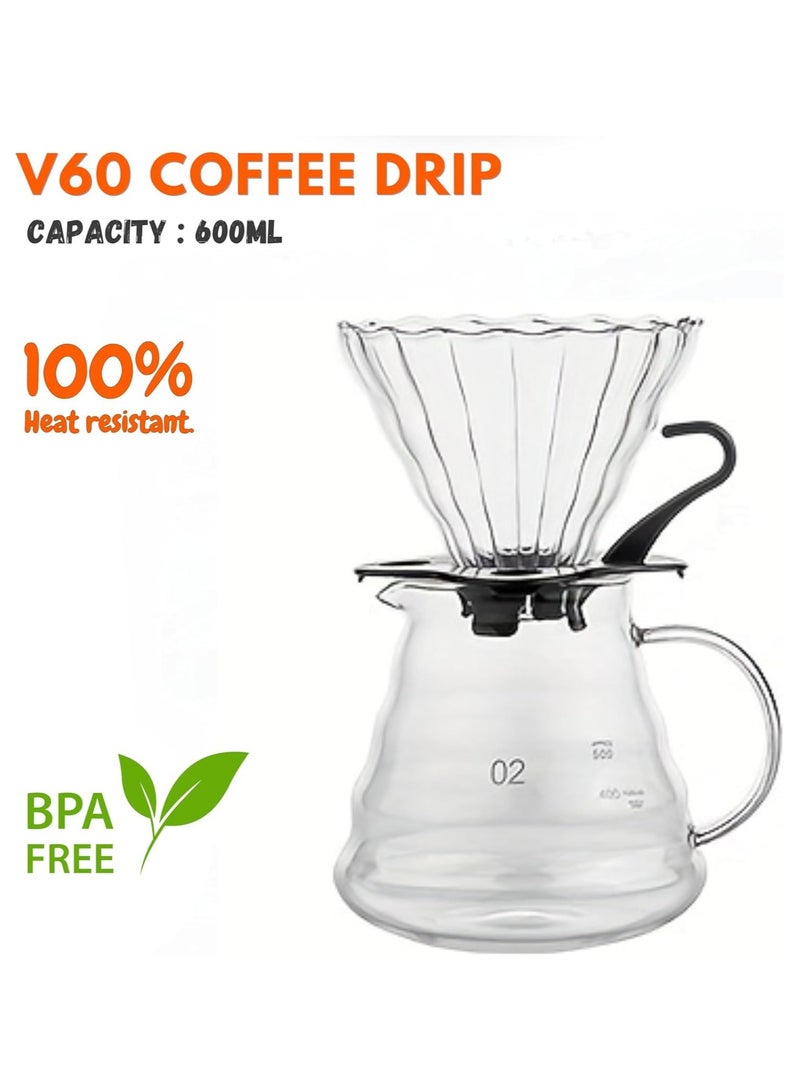 Rosemary titration coffee machine kit 9 pieces 60 | Handmade coffee machine kit with portable coffee bag, coffee grinder, boiler and filter (black coconut)