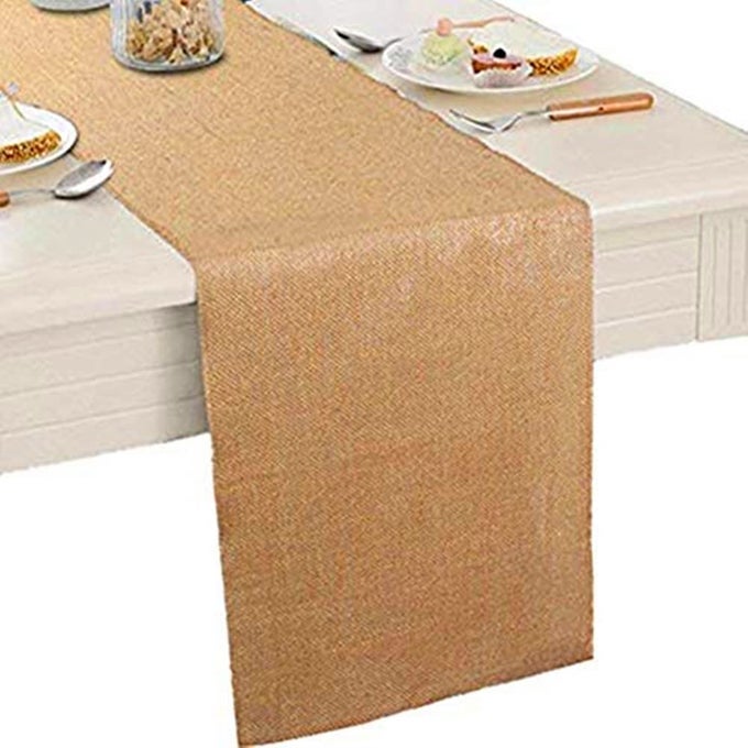 TM 12 X 108 NATURAL HESSIAN TABLE RUNNERS RUSTIC BURLAP WEDDING JUTE PARTY DECOR BUNTING