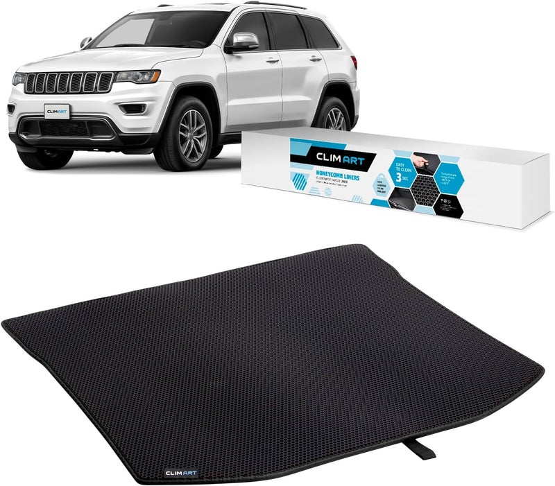 CLIM ART Custom Fit Cargo Liner for Jeep Grand Cherokee 2011-2021 - Heavy Duty Honeycomb Waterproof Trunk Mat - Image 1