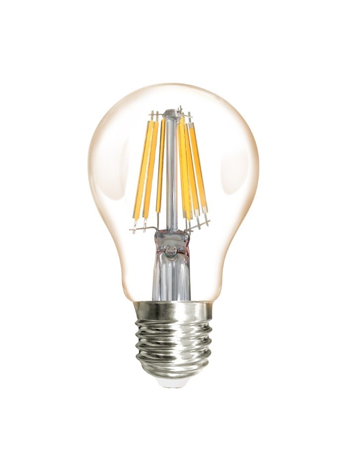 MODI LED Filament Bulb 8W – Amber Glass Warm White 2700K, 750 Lumens, 360° Beam Angle, E27 Base, Long Life 25,000H, Energy-Saving Decorative Light for Home, Chandeliers, Ceiling & Table Lamps - Image 1