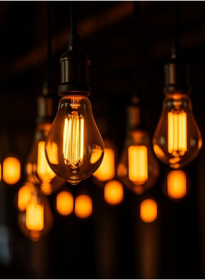 MODI LED Filament Bulb 8W – Amber Glass Warm White 2700K, 750 Lumens, 360° Beam Angle, E27 Base, Long Life 25,000H, Energy-Saving Decorative Light for Home, Chandeliers, Ceiling & Table Lamps - Image 2