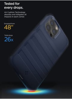 Spigen Geo Armor 360 [Full Body Protection] Case Cover for iPhone 13 Pro Max with Built-in Screen Protector - Navy Blue  - Image 3