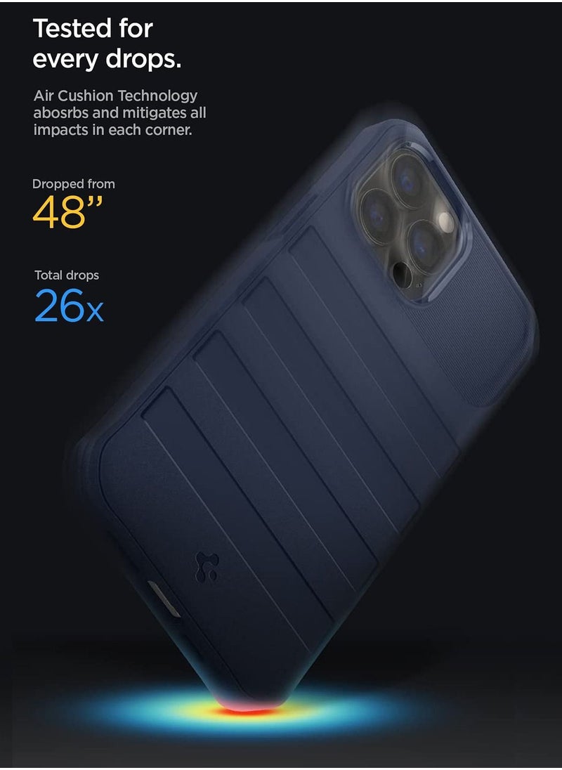 Spigen - Geo Armor 360 [Full Body Protection] Case Cover for iPhone 13 Pro Max with Built-in Screen Protector - Navy Blue - Image 1