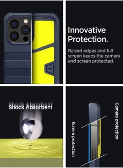 Spigen Geo Armor 360 [Full Body Protection] Case Cover for iPhone 13 Pro Max with Built-in Screen Protector - Navy Blue  - Image 4