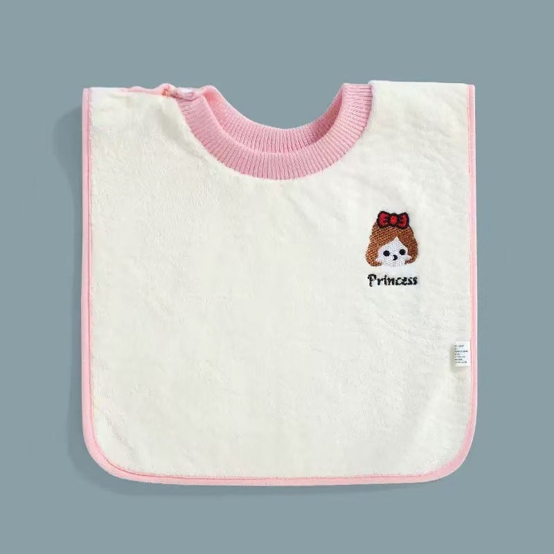 On Behalf Of The Hair Waterproof Children'S Brushing And Washing Towel Hanging Neck Wash Face Towel Multi-Functional Saliva Towel Non-Wet Clothes - Image 1