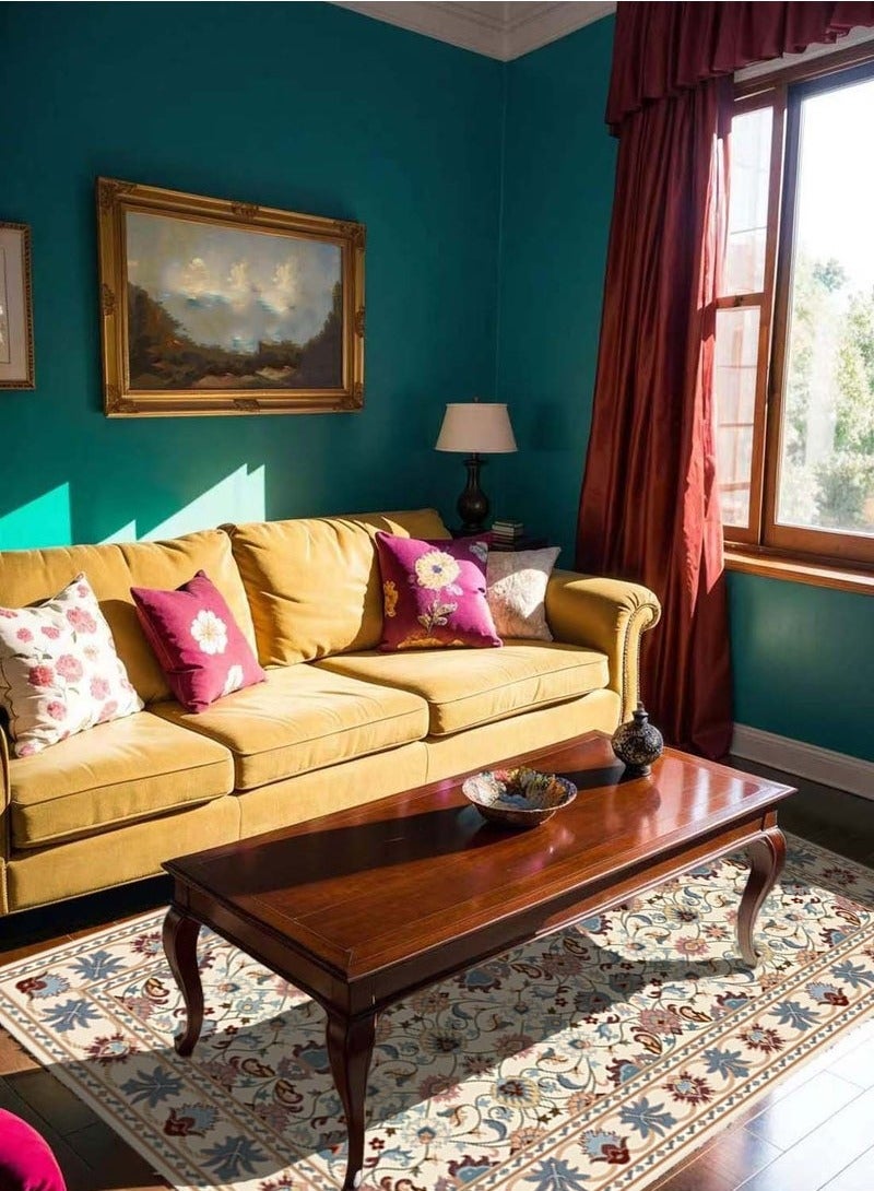 Bukela Sofa Carpe, Modern Style Living Room Rugs, Soft Floor Mats, Carpet Mats, Non-Slip Sofa Cushions, Washable Living Room Rugs, Retro Style(120x80cm) - Image 2