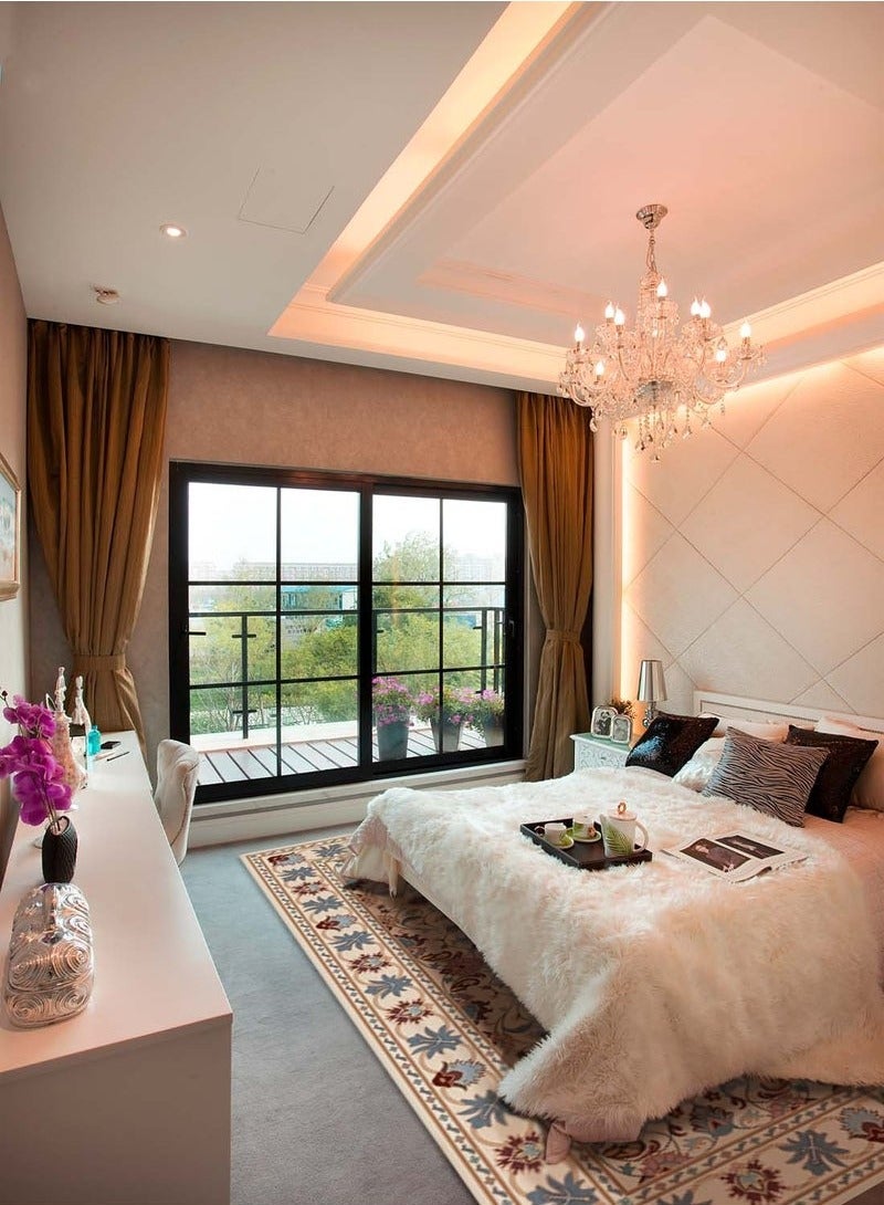 Bukela Sofa Carpe, Modern Style Living Room Rugs, Soft Floor Mats, Carpet Mats, Non-Slip Sofa Cushions, Washable Living Room Rugs, Retro Style(120x80cm) - Image 5