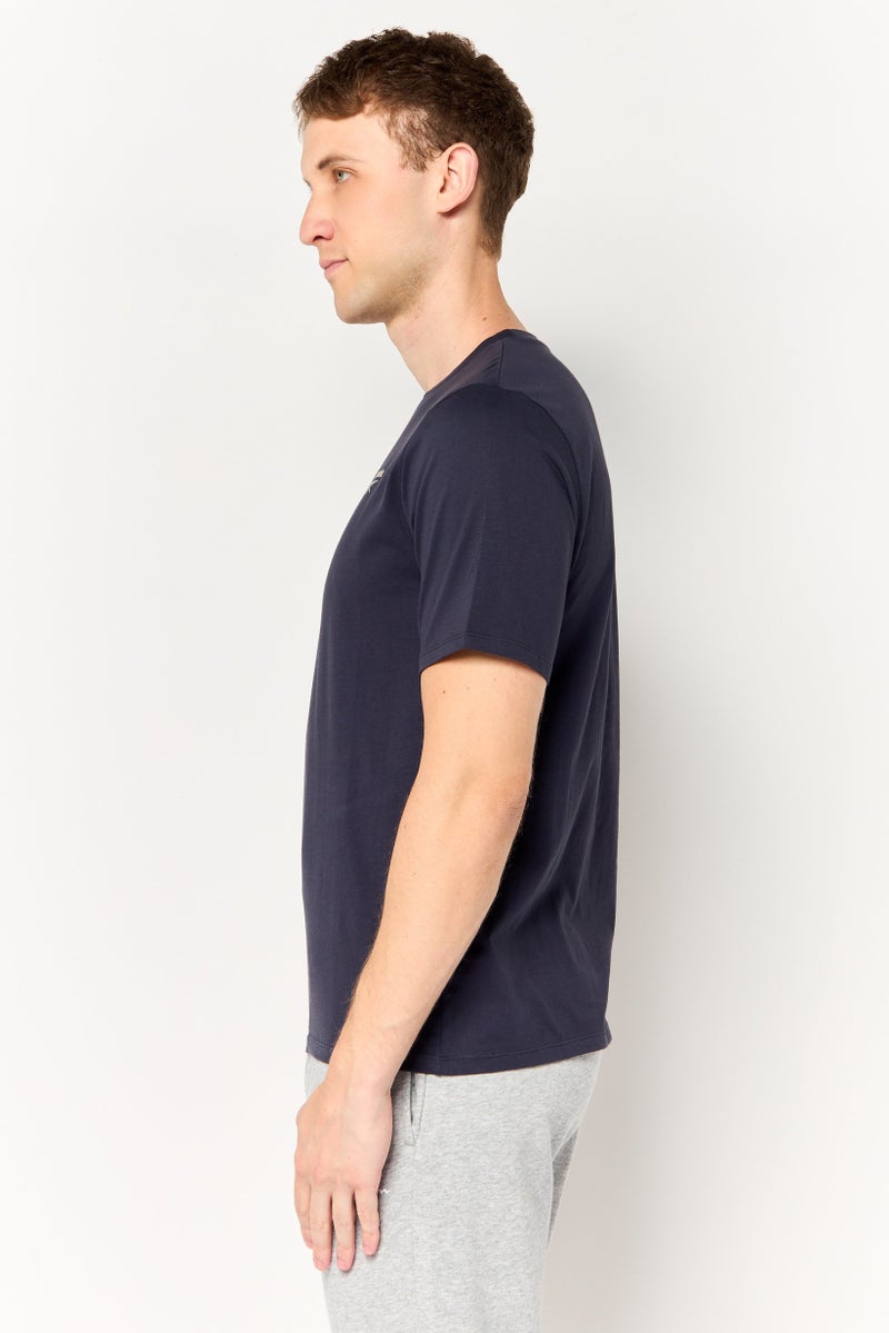 Reebok Men Sportswear Fit Short Sleeve Outdoor T-Shirt, Black - Image 3